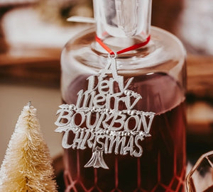 NEW Pewter Bourbon Christmas Ornament