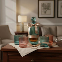Load image into Gallery viewer, NEW Muted Tone Decanter and Glass Set