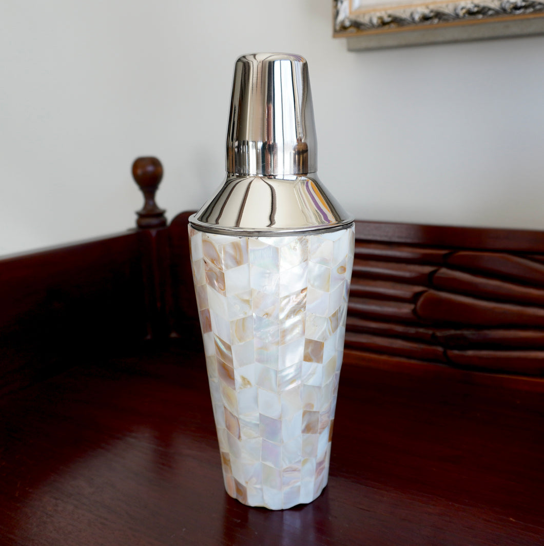 Shell Mosaic Cocktail Shaker