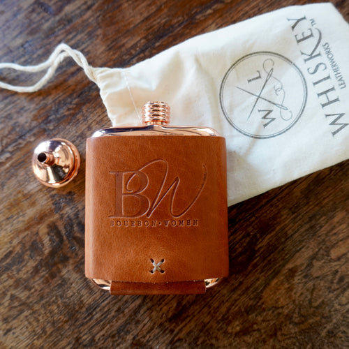 BW Copper and Leather Flask